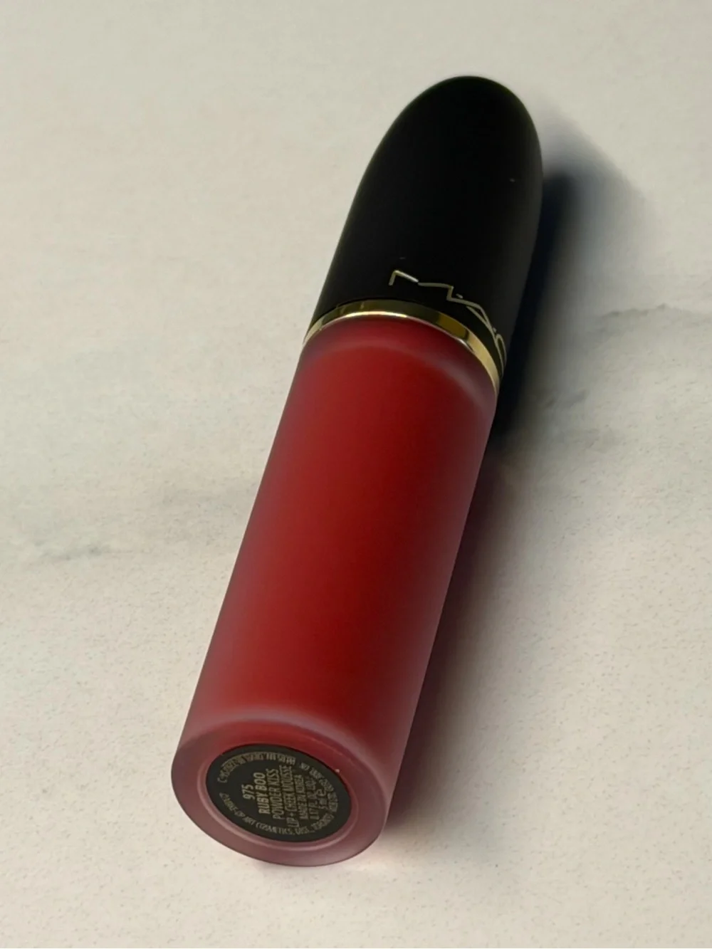 MAC Cosmetics Powder Kiss Lip + Cheek Mousse — Ruby Boo